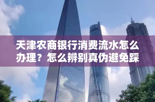 天津农商银行消费流水怎么办理？怎么辨别真伪避免踩坑？